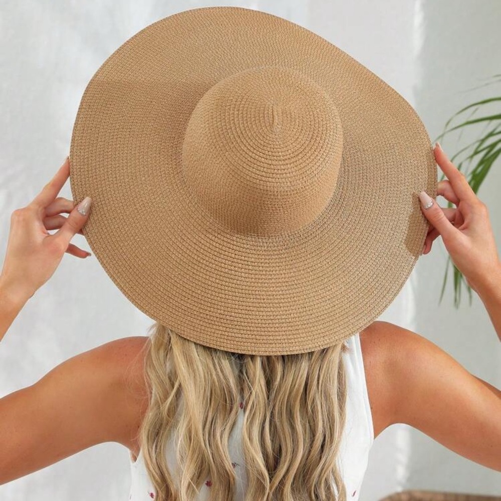 🔴 5 x $19 | NWT Sun Protection Wide Brim Beach Hat - Picture 1 of 6